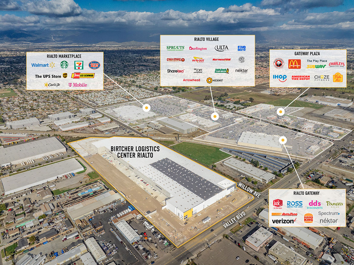 Birtcher Logistics Center Rialto Immediate Area Amenities